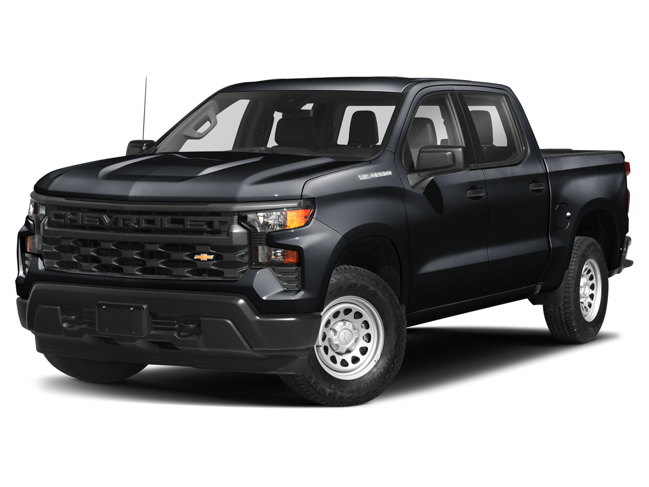 2023 Chevrolet Silverado 1500 High Country in Iridescent Pearl Tricoat — front three-quarter view
