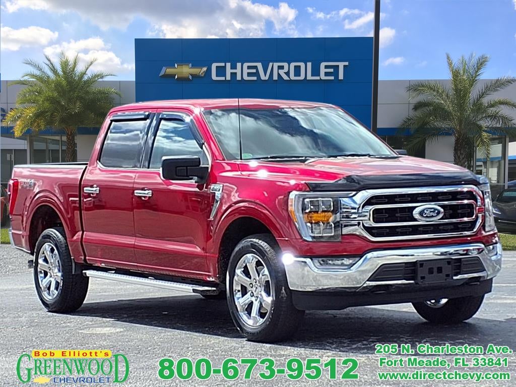 2022 Ford F-150 XLT in Red — front three-quarter view