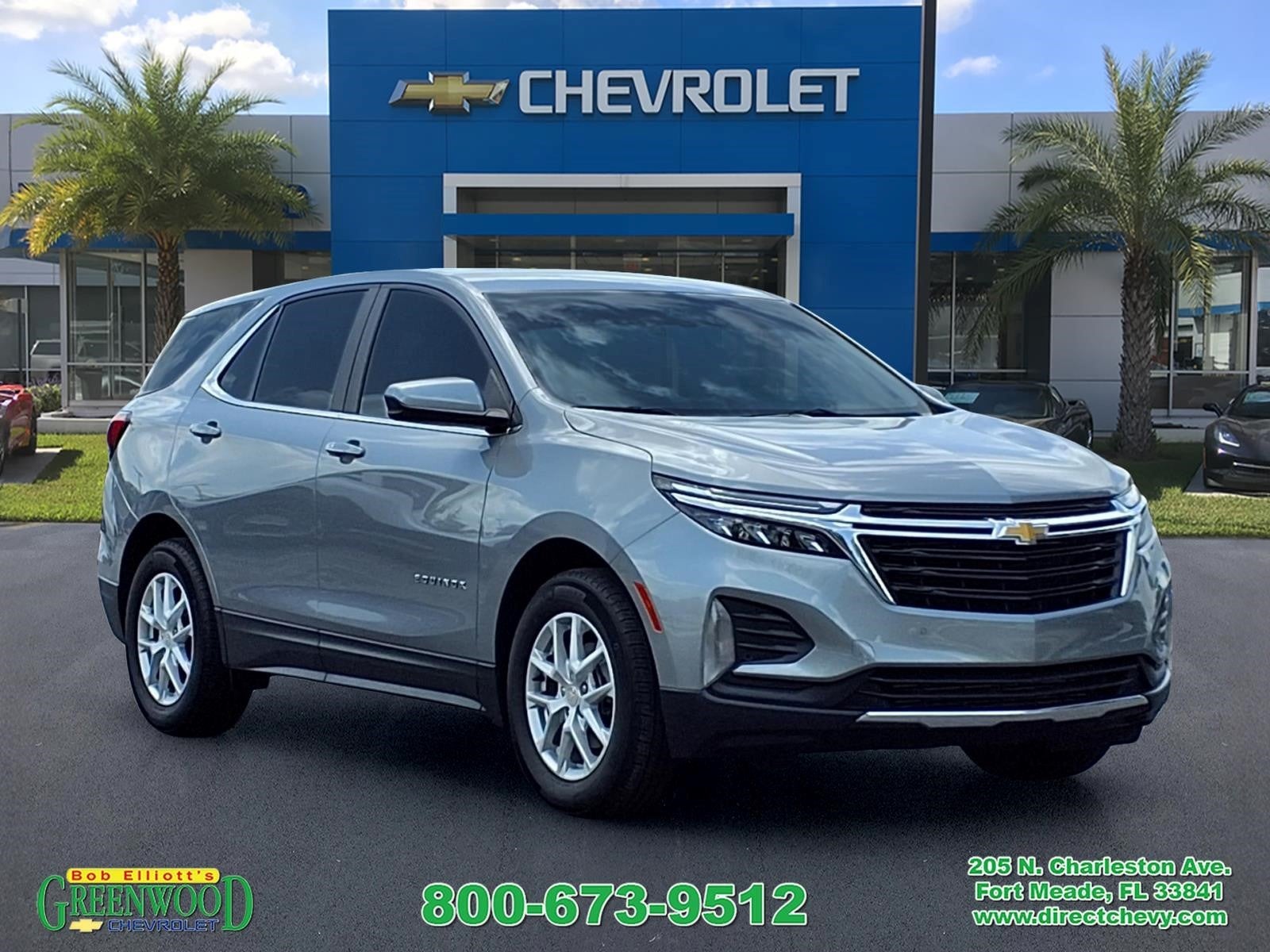 2023 Chevrolet Equinox LT in Sterling Gray Metallic — front three-quarter view