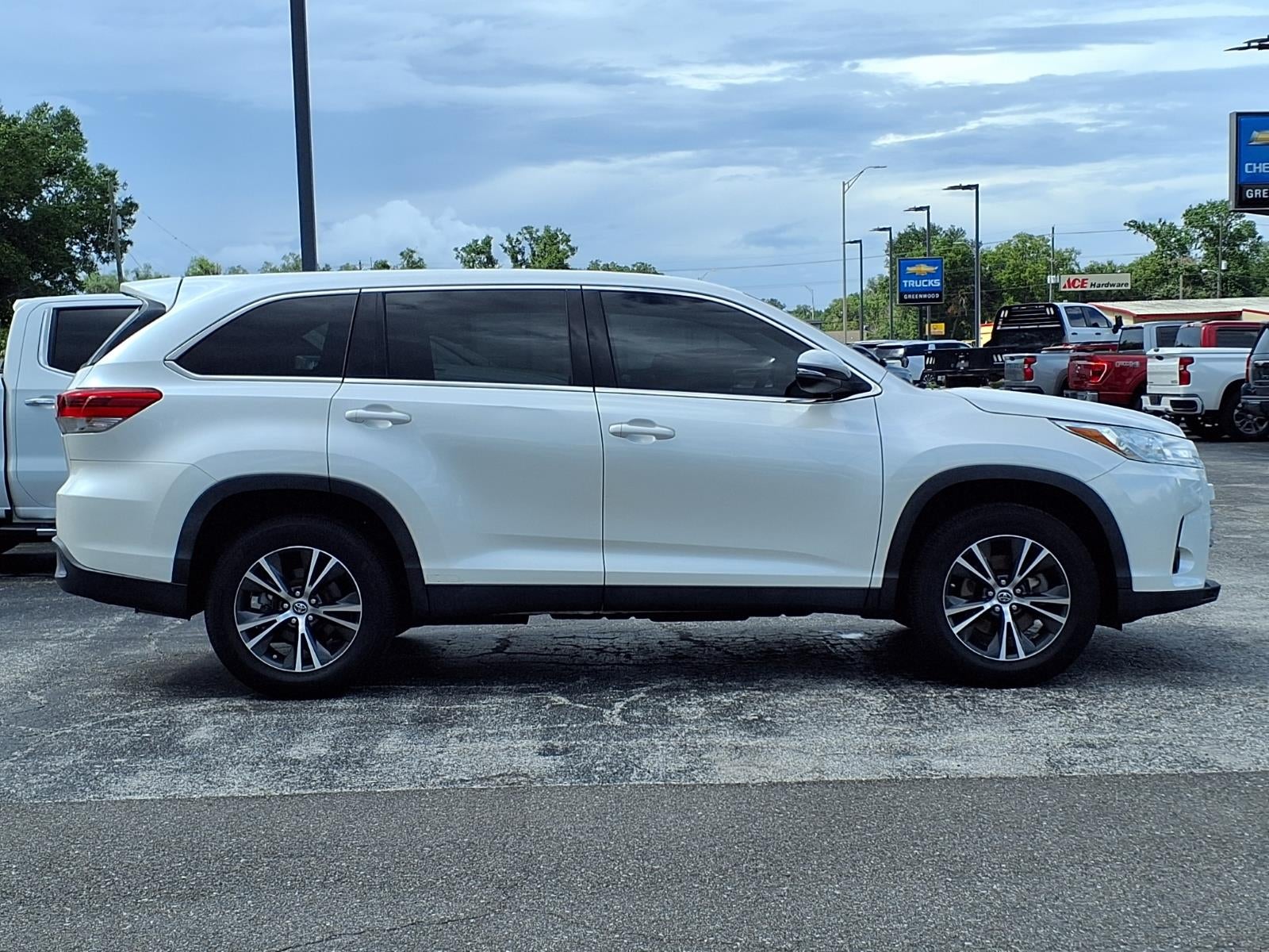 2019 Toyota Highlander — rear three-quarter view